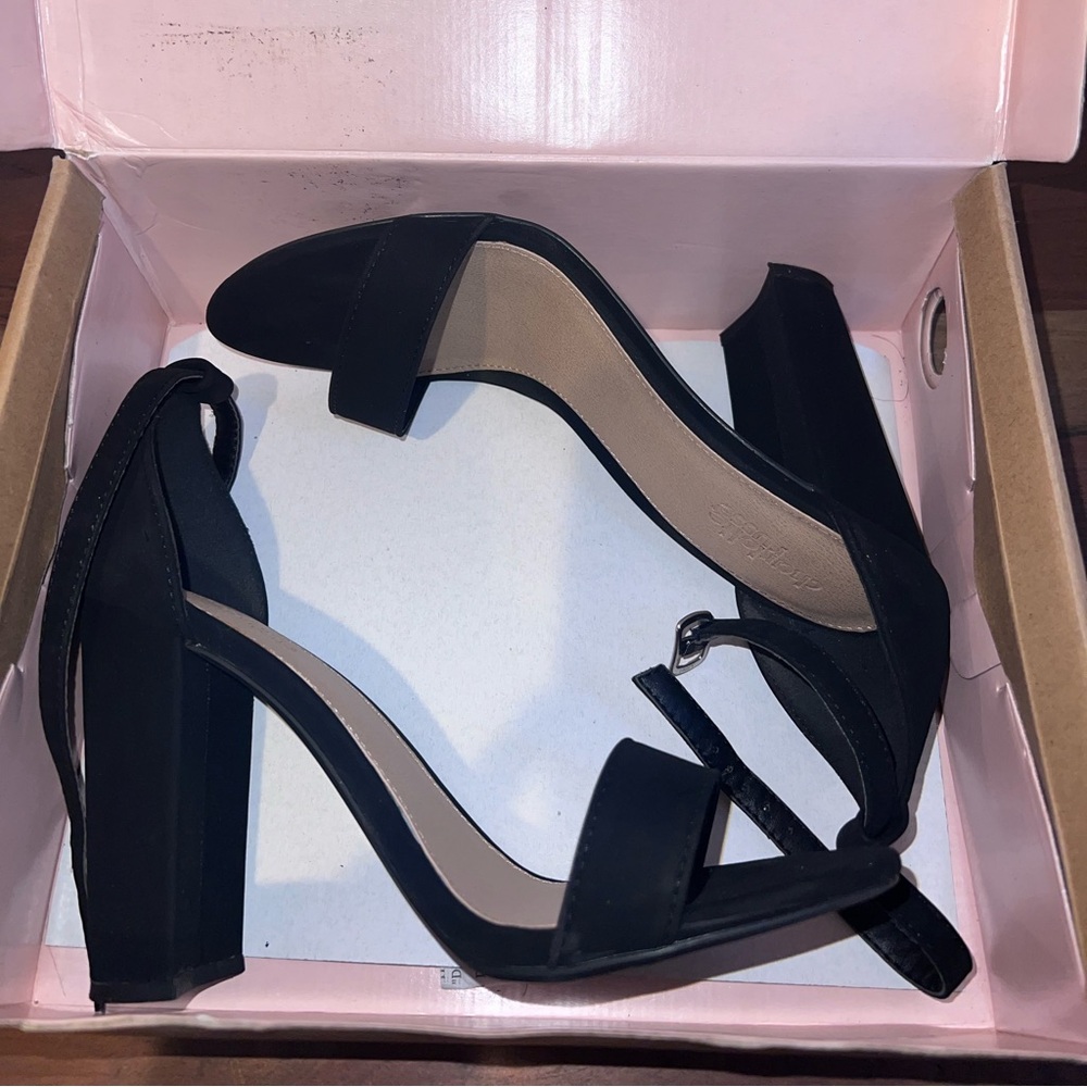 Gently Used  Black Becca Charlotte Russe Heels